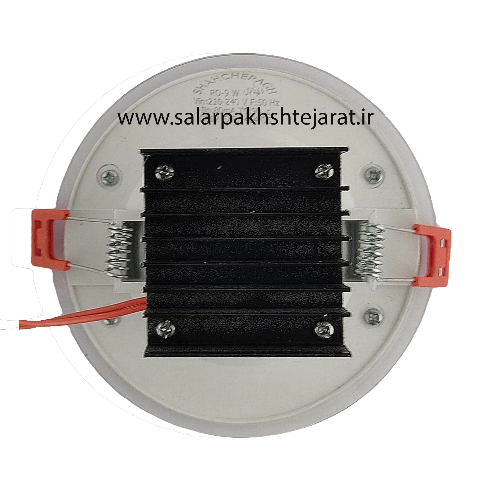 چراغ سقفی روکار 9وات شاه چراغ مدل رونیکا دور شیشه